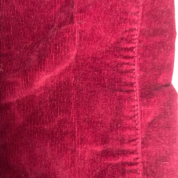 Pilcro + The Letterpress Red Corduroy Zipper Jeans - Picture 9 of 12